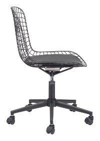 Wired Matte Black Office Chair - Wire Office-3