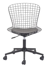 Wired Matte Black Office Chair - Wire Office-4