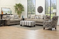 Classic Beige and Brown Accent Chair - Belfast-2