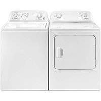 KIT Whirlpool Top Load Washer and Electric Dryer Pair - White