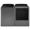 KIT Whirlpool Top Load Washer and Electric Dryer - Chrome