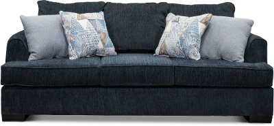 Contemporary Baltic Blue Sofa - Lansing