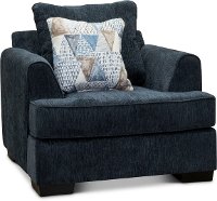 Contemporary Baltic Blue Chair - Lansing
