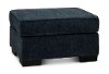 Contemporary Baltic Blue Ottoman - Lansing