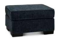 Contemporary Baltic Blue Ottoman - Lansing