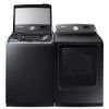 KIT Samsung Top Load Washer and Dryer Set - Black Stainless Steel Gas-2