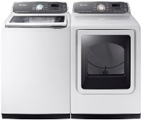 KIT Samsung Top Load Washer and Dryer Set - White Electric