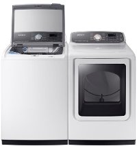 KIT Samsung Top Load Washer and Dryer Set - White Electric-4