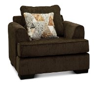 Contemporary Chocolate Brown Chair - Lansing