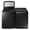 KIT Samsung Top Load Washer and Sensor Dryer Set - Black Stainless Steel Electric-2