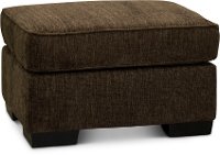 Contemporary Chocolate Brown Ottoman - Lansing