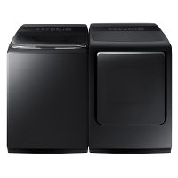 KIT Samsung Top Load Washer and Dryer Set - Black Stainless Steel Gas-3