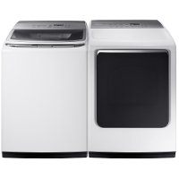 KIT Samsung Top Load Washer and Electric Dryer Set - White-3