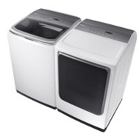 KIT Samsung Top Load Washer and Dryer Set - White Gas-2
