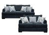 Clearance Contemporary Baltic Blue 2 Piece Living Room Set - Lansing
