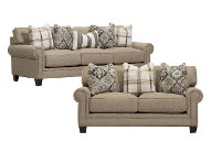 Classic Granite Beige 2 Piece Living Room Set - Belfast