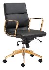 Sleek and Sassy Black and Gold Office Chair - Scientist