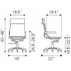 Sleek Black High Back Office - Lider Plus-5
