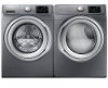 KIT Samsung Front Load Washer and Gas Dryer Pair - Platinum Silver -1