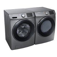 KIT Samsung Front Load Washer and Dryer Set - Platinum Electric-3