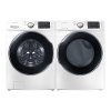 KIT Samsung Front Load Washer and Laundry Set - White Electric-1