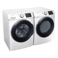 KIT Samsung Front Load Washer and Dryer Set - White Gas-2