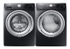 KIT Samsung Front Load Washer and Dryer Set - Black Stainless Steel Gas