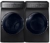 KIT Samsung Front Load Washer and Dryer Set - Black Stainless Steel Electric