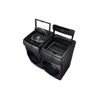 KIT Samsung Front Load Washer and Dryer Set - Black Stainless Steel Electric-2