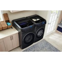 KIT Samsung Front Load Washer and Dryer Set - Black Stainless Steel Electric-3