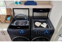 KIT Samsung Front Load Washer and Dryer Set - Black Stainless Steel Electric-4
