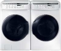 KIT Samsung FlexWash Front Load Washer and Dryer - White Gas