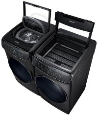 KIT Samsung FlexWash Gas Laundry Pair - Black Stainless-2