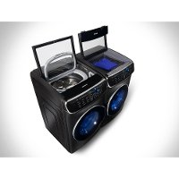 KIT Samsung FlexWash Gas Laundry Pair - Black Stainless-4