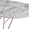 Simple Marble and Gold Coffee Table - Enzi-3