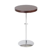 Simplistic Adjustable Brown End Table - Raymond-4