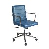 Blue Low Back Office Chair - Leandor-2
