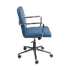 Blue Low Back Office Chair - Leandor-3