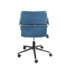 Blue Low Back Office Chair - Leandor-5