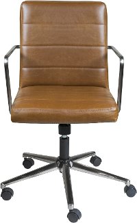 Brown Low Back Office Chair - Leandor