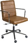 Brown Low Back Office Chair - Leandor-2