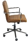 Brown Low Back Office Chair - Leandor-3