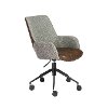 Vintage Gray and Brown Office Chair - Desi Collection-2