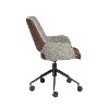 Vintage Gray and Brown Office Chair - Desi Collection-3