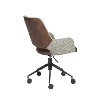 Vintage Gray and Brown Office Chair - Desi Collection-4