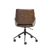 Vintage Gray and Brown Office Chair - Desi Collection-5