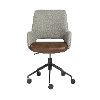 Vintage Gray and Brown Office Chair - Desi Collection-6