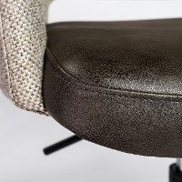Vintage Brown and Gray Office Chair - Desi Collection-8