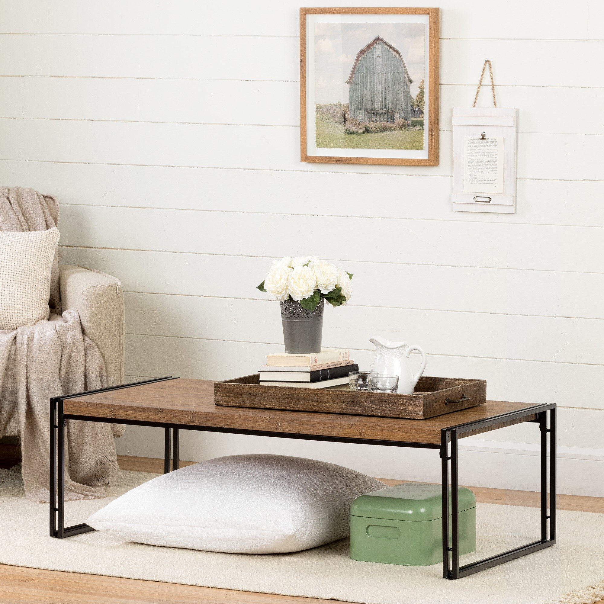 11520 Rustic Bamboo Coffee Table - Gimetri-2