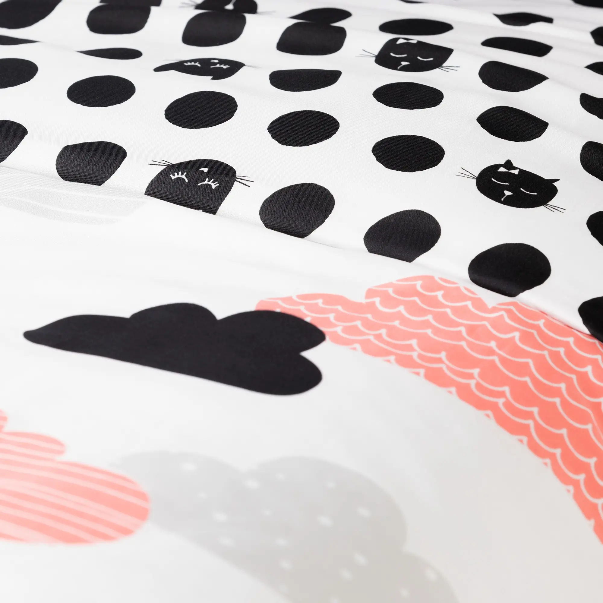 100344 Black and White Full Night Garden Bedding Collection - Dreamit-2
